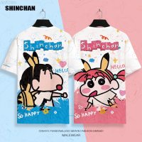 2023 NEW Short Sleeved T-shirt, Slim Fitting, Xinchang Cartoon Pattern, Couple Fashion, Mens 2023. fashion