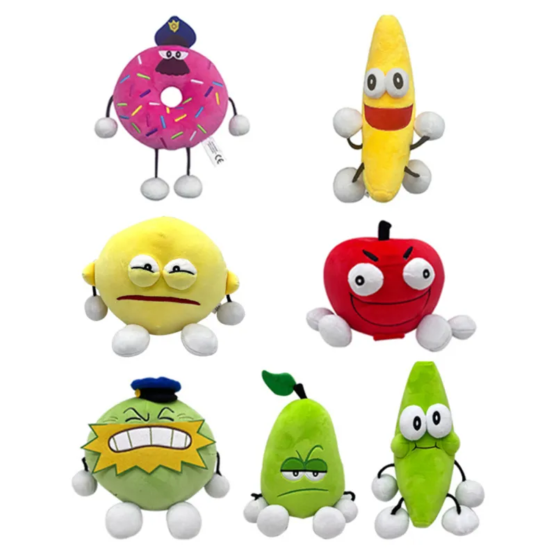 Desenhos animados Shovelware Brain Game Roblox Stuffed Plush Brinquedos  Soft Apple Banana Donut Dolls para Meninas Baby Kawaii Birthday Gifts -  AliExpress