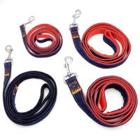 【CW】 Dog Leash Denim Harness Jeans Harnesses Lead Cowboy Rope Collar Training Supplies