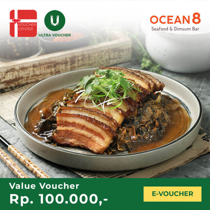 Voucher Digital Ocean 8 Seafood & Dimsum Bar Rp. 100.000 Digital Code