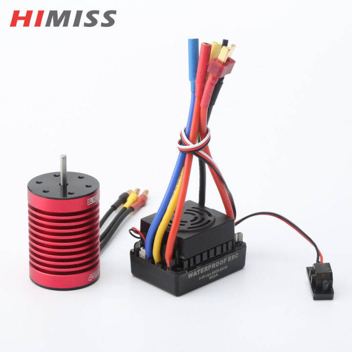 Racing 60A ESC Speed Controller F540-3000KV Brushless Motor For 1/10 1/12 RC Car