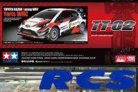 ? TAMIYA 58659A ชุดคิทรถบังคับวิทยุ TT-02 บอดี้ Toyota Gazoo Racing WRT Yaris WRC ไม่มีสปีดคอนโทรล (without ESC)