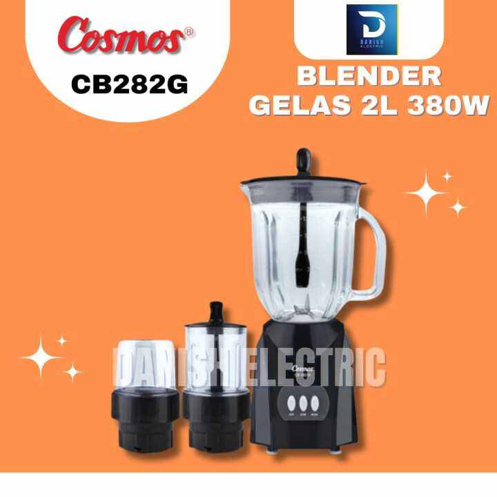 Blender Glass Gelas Cosmos Dual Shape Blade Blender Juice Bumbu 380 ...