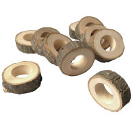 10Pcs Decoration Rings Wedding For Table Party Dinner Rustic Napkin Wood