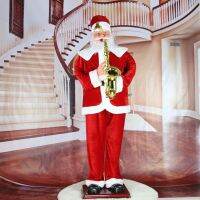 [COD] decorations shopping mall supermarket large ornaments electric singing and dancing saxophone guitar Claus