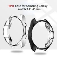 กรณี TPU น้ำหนักเบาสำหรับ Samsung Galaxy Watch 3 41มิลลิเมตร45มิลลิเมตรปก Watch3บางกันชนเกราะป้องกันกรอบอุปกรณ์เสริม