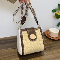 [COD] leather texture shoulder Messenger bag women 2023 new version large-capacity shopping casual Western-style womens