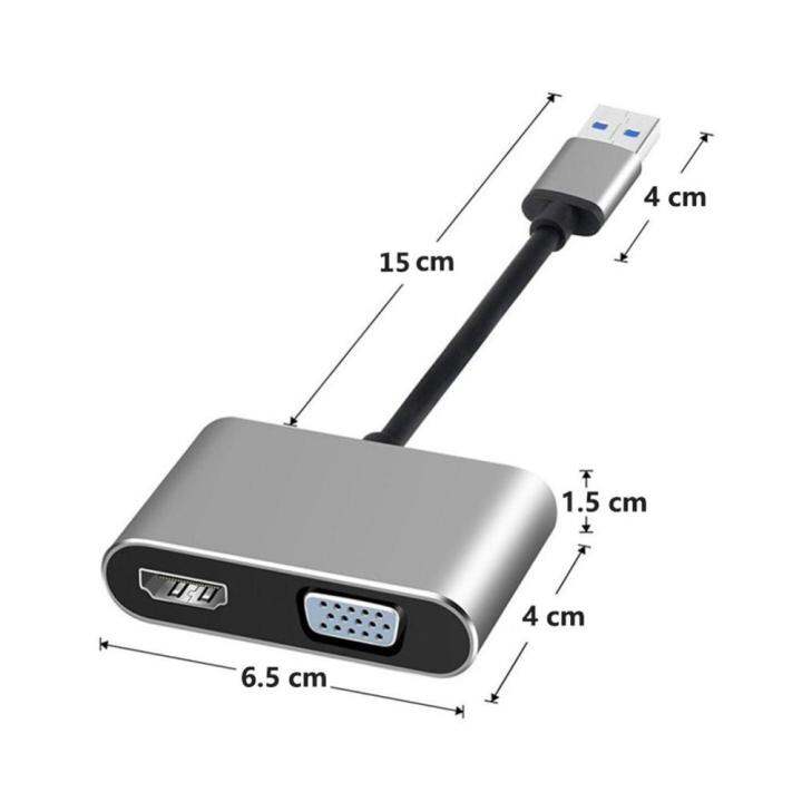 usb-vga-hd-สัญญาณเสียงตัวแปลงวิดีโอคู่แท่นรองรับ-hdmi-compatible-vga-sync-output-สำหรับ-windows7-8-10-11-macos