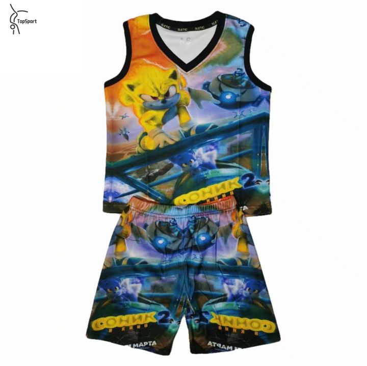 TopSport Kid's Roblox Anime Print Boys DryFit Terno Set For Sport Gym  Running Outdoor