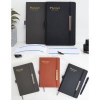 A5 Planner Notebook Lined 18เดือน Journey Diary Travel Journal Notepad Planner 200หน้าสำหรับผู้หญิงผู้ชาย Office Worker W3JD