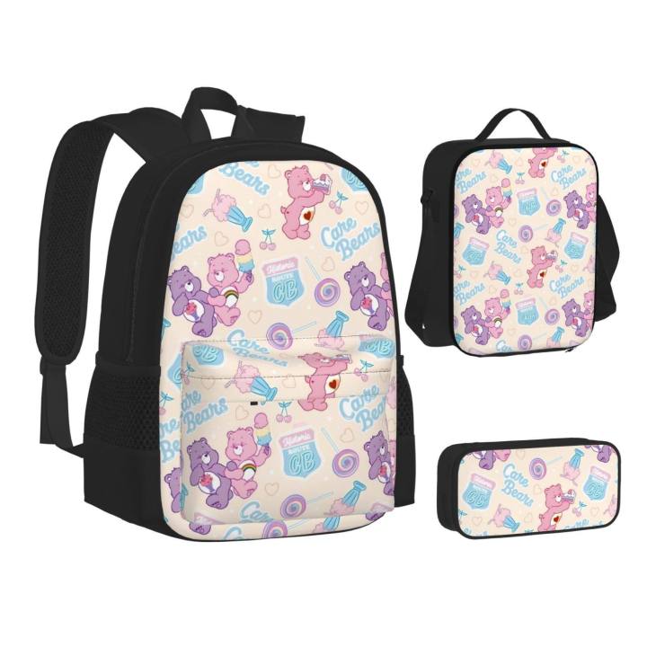 care-bears-children-backpack-set-with-schoolbag-lunch-bag-pencil-case-backpack