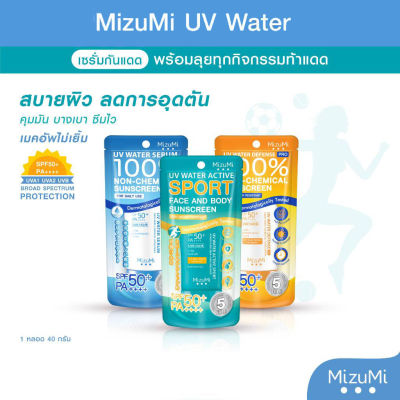 MizuMi UV Water - ครีมกันแดดเนื้อเบาสบาย ซึมไว ไม่เหนอะหนะ ออกแดดได้ทันที เพื่อผิวแพ้ง่าย