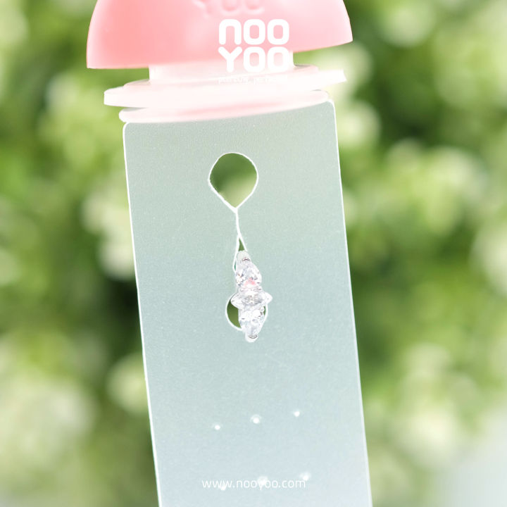 nooyoo-จิวสะดือสำหรับผิวแพ้ง่าย-cocr-nf-oval-belly-clicker-with-set-marquise-cz
