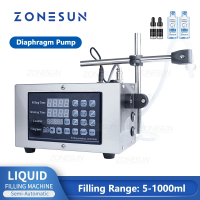 ZONESUN Liquid Filling Machine เครื่องเติมของเหลวไฟฟ้าขนาดเล็กแบบพกพา,เครื่องเติมของเหลวควบคุมด้วยดิจิทัล GFK-280