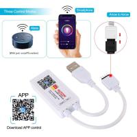 Tuya RGB WiFi LED Controller DC5-24V USB/DC Timer Modes For 2835 5050 RGB led Strip Light Smart Life App Control Adapter Alxea LED Strip Lighting