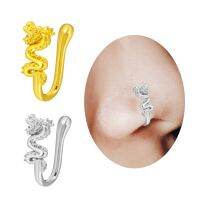 1Pc Dragon Fake Nose Ring Star Non Piercing Clip on Nose Ring Indian Style Nose Cuff Fake Piercing Septum Nose Jewelry