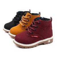 ขายดีที่สุด ioztt2023 - /℗☼ Fashion Children Ankle boots Boys shoes leather Outdoor Kids Baby Flat