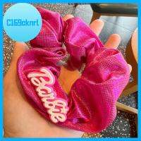 C169CKNRL สีทึบทึบ ตุ๊กตาบาร์บี้ scrunchie แฟชั่นสำหรับผู้หญิง อีลาสติก เชือกมัดผม ของใหม่ หางม้าหางม้า ยางรัดผม สำหรับผู้หญิง