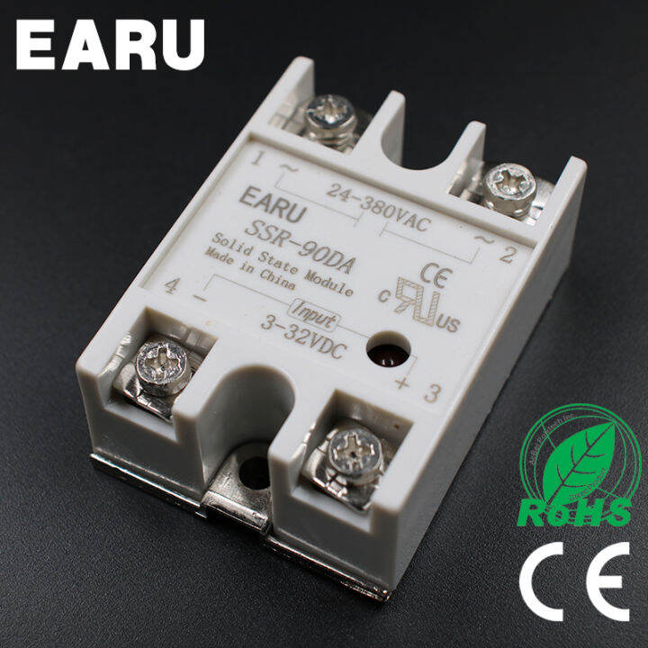 good-quality-euouo-shop-dc-3-32โวลต์อินพุต-ac-24-480โวลต์เอาท์พุท-ssr-90a-โซลิดสเตรีเลย์-ssr-90da-ssr-90-da-สำหรับ-pid-ควบคุมอุณหภูมิหม้อแปลง