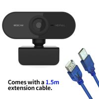 ₪▽☈ 1080P 2MP HD Webcam 30fps Camera Noise-reduction Microphone Web Cam Plug Play Laptop Computer Camera for Laptop Desktop TV Box