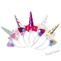 【Ready Stock】 ❐™◄ C18 Unicorn Headband Kids Hairband Party Hair Hoop