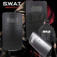 Iron Swat Shield โล่เหล็ก โล่โลหะ โล่ตำรวจ Police ทหาร Soldier โล่กันดาบซามูไร ทนทาน โล่ กำบัง ป้องกัน ใช้รักษาความปลอดภัย วัสดุ อลูมิเนียมอัลลอยด์ Security BB บีบี โล่ Strong Genuine Captain America Shockproof Safety