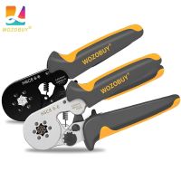 Ferrules Crimping Tool Kit Hexagonal Sawtooth Self-adjustable Ratchet Wire Crimping Tool Kit Crimper Kit with Wire Terminals