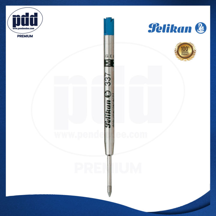 ไส้ปากกาลูกลื่น-pelikan-337-m-สีน้ำเงิน-หัว-m-f-pelikan-337-m-giant-ballpoint-pen-refill-blue-หัว-m-f-for-standard-ballpoint-pen