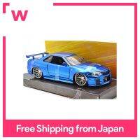 ของเล่น Jada 1: 24สเกล NISSAN SKYLINE รวดเร็ว &amp; รุนแรง4 GT-R R34 Jeidatoizu สเกล1:24รวดเร็วและโมโหมากสุดๆไบรอัน Nissan Skyline GT-R R34