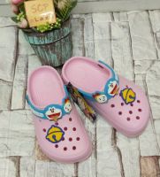 SCPPLaza รองเท้าเด็ก หัวโต ทรง Crocs การ์ตูน โดเรมอน Doraemon ลิขสิทธิ์แท้ DRM size 30-35 เบา นุ่ม ใส่สบาย ลดราคาถูกมาก พร้อมส่งเคอร์รี่