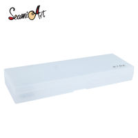 SeamiArt Muji Style Matte กล่องดินสอใสกล่องเครื่องมือวาดภาพกล่องเครื่องเขียนอเนกประสงค์