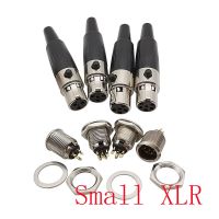 1Set XLR 3/4/5/6 Pin Male Female Plug Socket Small Audio Microphone Aviation Connector for Cable Soldering MIC Audio Microphone Electrical Connectors