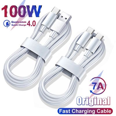 Chaunceybi 7A 100W Fast Charging Cable USB Type C Wire Cord 13 Note 12 S23 S22 Ultra Oneplus Accessories