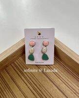 infinite Earrings Diamond Costume Fashion ต่างหู แฟชั่น 1 คู๋