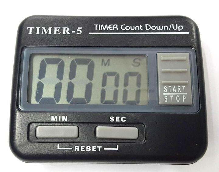 นาฬิกาจับเวลา-timer-5-สีดำ