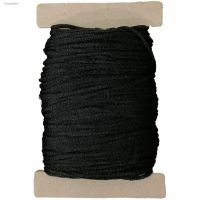 ♗◕∋ 15m 3mm Elastic Band High-quality Round Elastic Band Cord Elastic Rubber Black Stretch Rubber For Sewing Diy Accessories