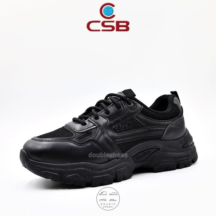 csb-รองเท้าผ้าใบ-รองเท้าออกกำลังกาย-ขาวล้วน-ดำล้วน-รุ่น-yh80063-ไซส์-37-41