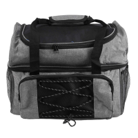 Bowling Portable Travel Bag and Padded Divider for Double Ball and One Pair of Bowling Shoes