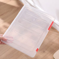 Folder Box Paper Transparent Organizer Plastic Portable A4