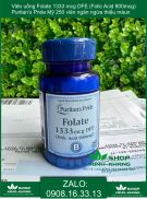 Viên uống Folate 1333 mcg DFE Folic Acid 800mcg 250 viên ngăn ngừa thiếu