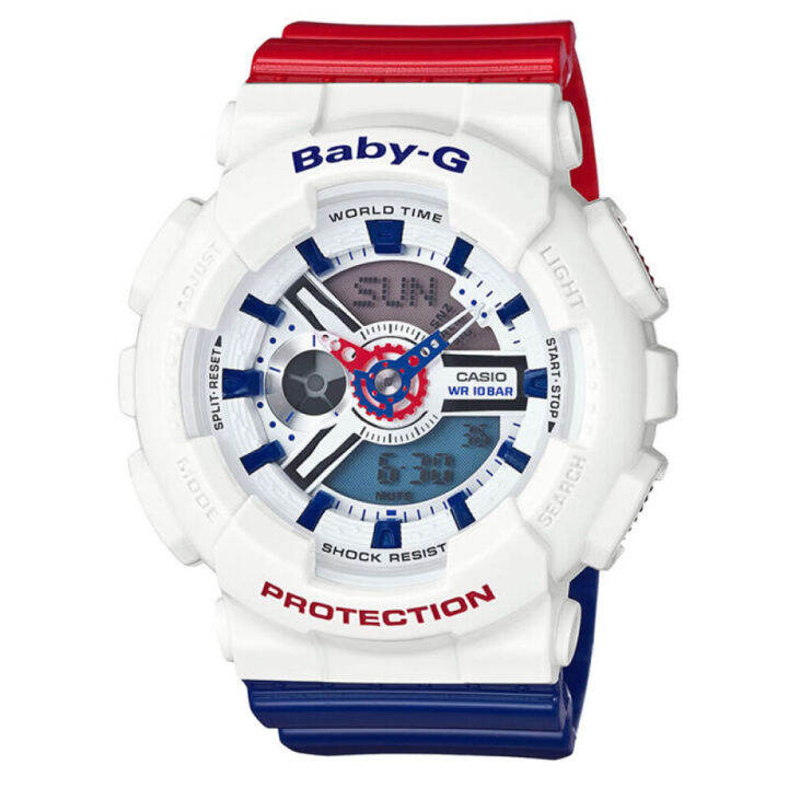 g-shock-baby-g-ga110-ba110-ชายและหญิงคู่กีฬานาฬิกากันน้ำและกันกระแทกเวลาโลกนำหน้าจอแสดงผลคู่-4-ปีรับประกันสากล-ba-110tr-7a-ga-110rb-1a