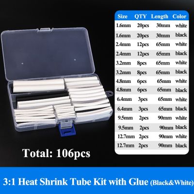 Data line repair Heat Shrink Tube Kit Shrinking Assorted Polyolefin Insulation Sleeving Heat Shrink Tubing Wire Cable Cable Management