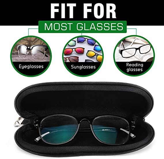 moko-แว่นกันแดด-soft-case-2แพ็ค-แสงอัลตร้าแบบพกพา-neoprene-ซิปแว่นตากรณีนุ่ม-แว่นตาความปลอดภัยกระเป๋าซิปกล่องกรณีที่มีคลิปเข็มขัด