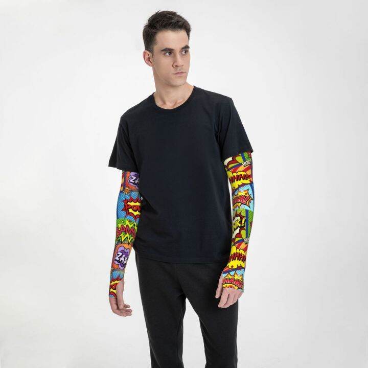 custom-superhero-cartoon-anime-movie-sun-uv-protection-arm-sleeves-men-women-sports-tattoo-cover-up-for-driving-sleeves