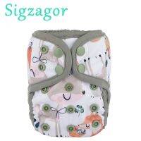 【CC】 [Sigzagor]1 Newborn Baby Diaper Cover Nappy Adjustable PUL Gusset 4.4-10lbs 2-5kg