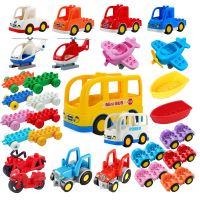 Big Building Blocks Accessories Bus Truck Car Traffic City Series Compatible Large Bricks Children Kids Assembly Educational Toy Building Sets