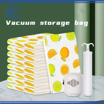 1pc Light Green Vacuum Compression Bag Cotton Quilt Storage Bag