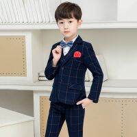 [COD] new boys suits childrens British style plus cashmere boys Korean dress manufacturers