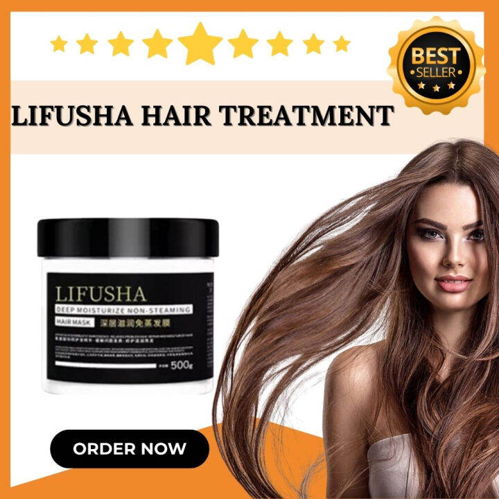 Original Lifusha Deep Moisturize Non Steaming Treatment Hair Mask 500g ...