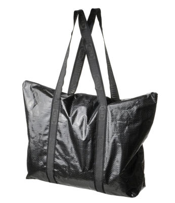 กระเป๋าสะพาย กระเป๋าถือ กระเป๋าใบใหญ่ สีดำ ขนาด 38x45 ซม. ใบใหญ่ จุของได้เยอะ มีซิปรูดได้ ใส่โนตบุ๊กได้ By Namchoke